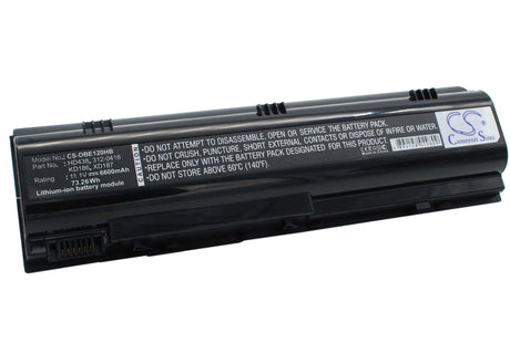 Notebook Battery For Dell Inspiron 1300, Inspiron B120, Inspiron B130 11.1v, 6600mah - 73.26wh Notebook, Laptop Cameron Sino Technology Limited
