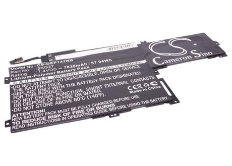 Black Battery For Dell Inspiron 14 7000, Inspiron 14-7437 7.4v, 7830mah - 57.94wh Notebook, Laptop Cameron Sino Technology Limited   