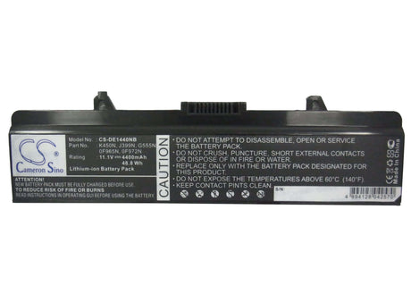 Black Battery For Dell Inspiron 1440, Inspiron 1750 11.1v, 4400mah - 48.84wh Notebook, Laptop Cameron Sino Technology Limited (Suspended)