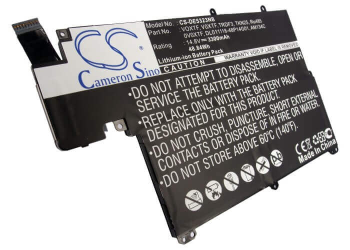 Black Battery For Dell Inspiron 5323, Inspiron 13z-5323, Vostro V3360 14.8v, 3300mah - 48.84wh Notebook, Laptop Cameron Sino Technology Limited   