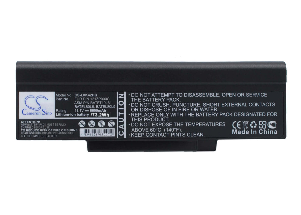Black Battery For Dell Inspriron 1425, Inspriron 1427, Inspriron 1428 11.1v, 4400mah - 48.84wh Notebook, Laptop Cameron Sino Technology Limited   
