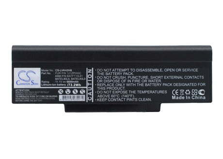 Black Battery For Dell Inspriron 1425, Inspriron 1427, Inspriron 1428 11.1v, 4400mah - 48.84wh Notebook, Laptop Cameron Sino Technology Limited   