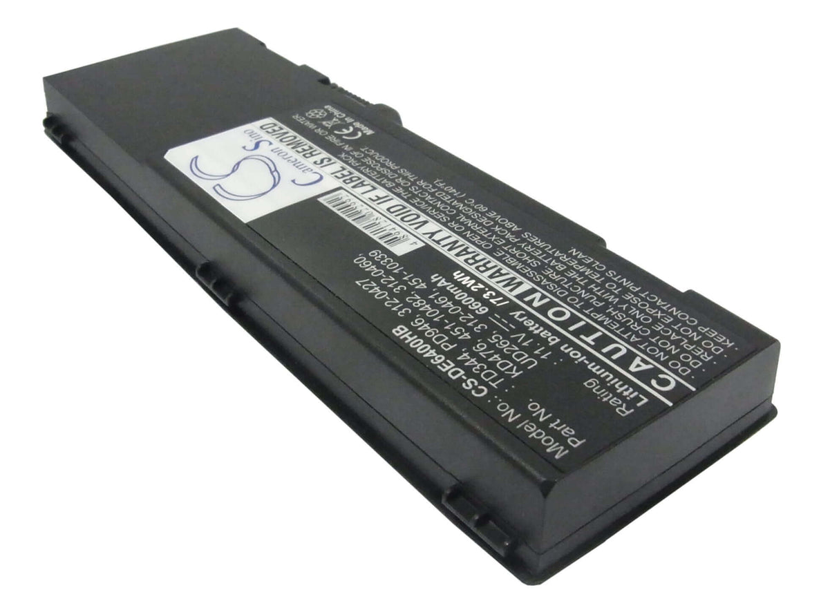 Black Battery For Dell Latitude 131l, Inspiron 1501, Inspiron E1505 11.1v, 6600mah - 73.26wh Notebook, Laptop Cameron Sino Technology Limited   