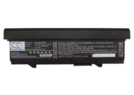 Black Battery For Dell Latitude E5400, Latitude E5500 11.1v, 8800mah - 97.68wh Notebook, Laptop Cameron Sino Technology Limited (Suspended)   