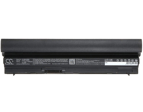 Black Battery For Dell Latitude E6120, Latitude E6220, Latitude E6230 11.1v, 4400mah - 48.84wh Notebook, Laptop Cameron Sino Technology Limited   