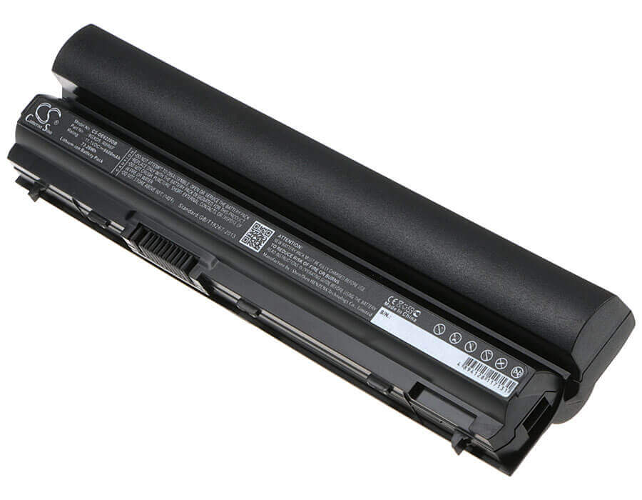 Black Battery For Dell Latitude E6120, Latitude E6220, Latitude E6230 11.1v, 6600mah - 73.26wh Notebook, Laptop Cameron Sino Technology Limited   