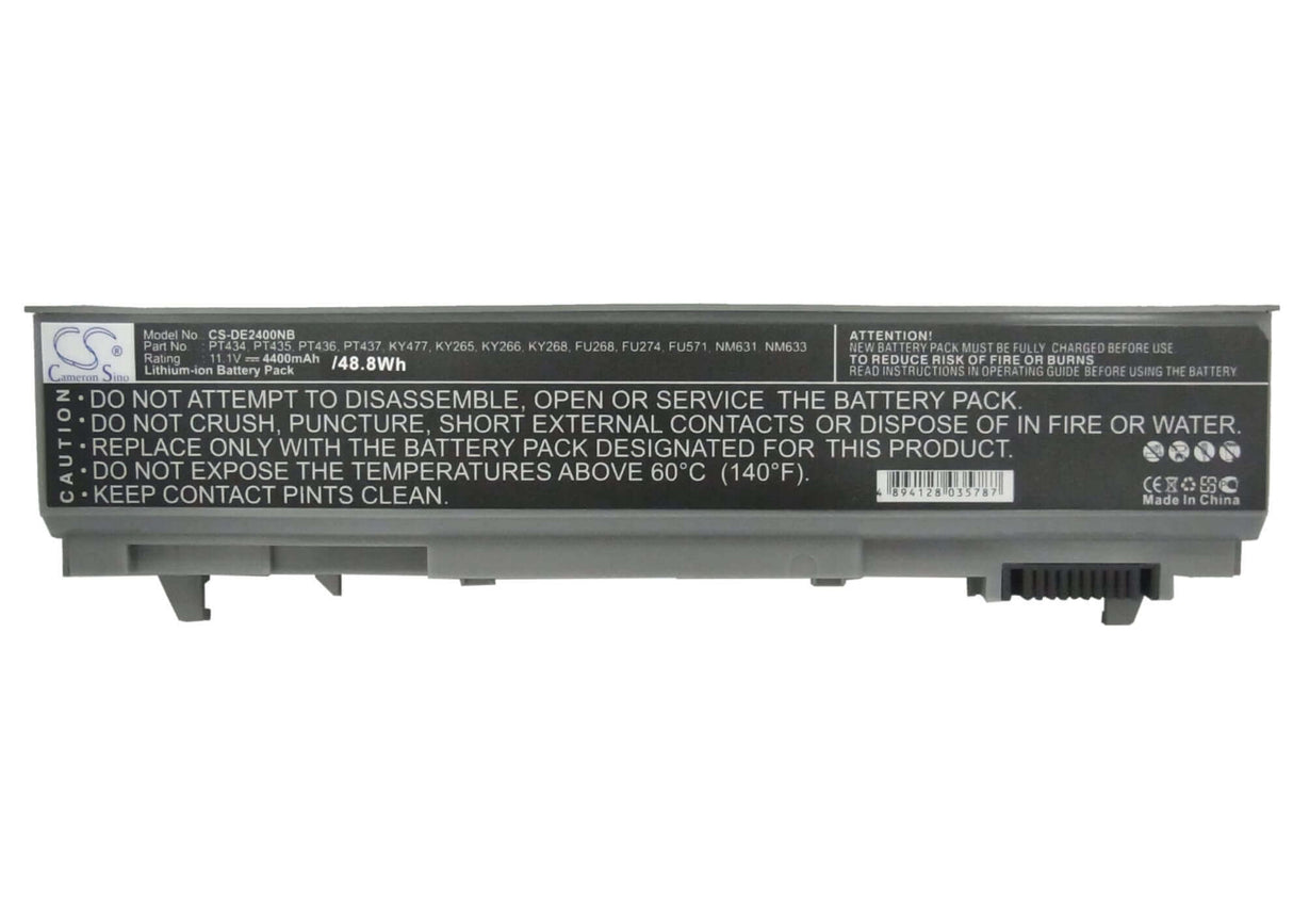 Notebook Battery For Dell Latitude E6400, Latitude E6500, Precision M2400 11.1v, 4400mah - 48.84wh Notebook, Laptop Cameron Sino Technology Limited