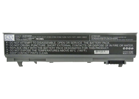 Notebook Battery For Dell Latitude E6400, Latitude E6500, Precision M2400 11.1v, 4400mah - 48.84wh Notebook, Laptop Cameron Sino Technology Limited