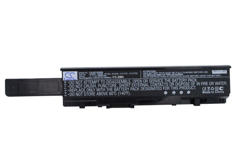 Black Battery For Dell Studio 1535, Studio 1536, Studio 1537 11.1v, 6600mah - 73.26wh Notebook, Laptop Cameron Sino Technology Limited   