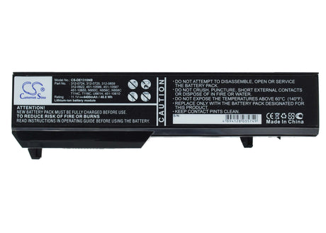 Black Battery For Dell Vostro 1310, Vostro 1510, Vostro 2510 11.1v, 4400mah - 48.84wh Notebook, Laptop Cameron Sino Technology Limited   