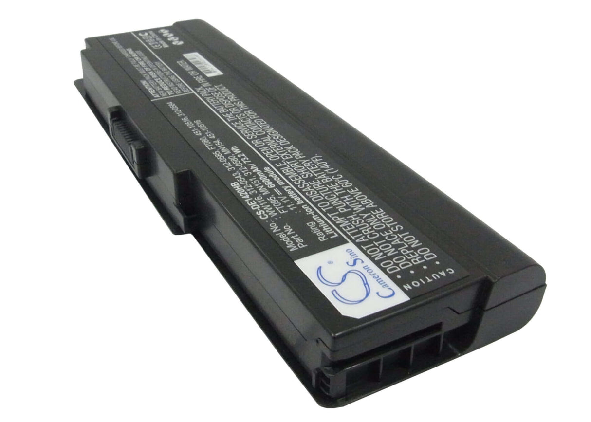 Black Battery For Dell Vostro 1400, Inspiron 1420 11.1v, 6600mah - 73.26wh Notebook, Laptop Cameron Sino Technology Limited   