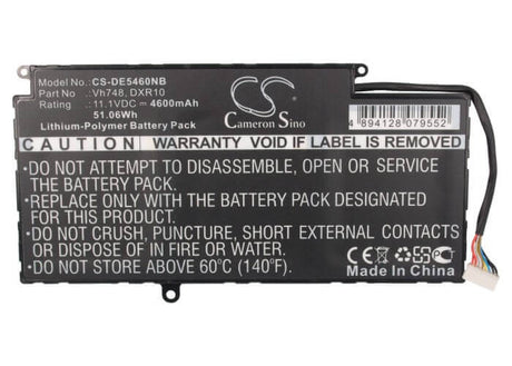 Black Battery For Dell Vostro 5460, Vostro 5470 11.1v, 4600mah - 51.06wh Notebook, Laptop Cameron Sino Technology Limited   