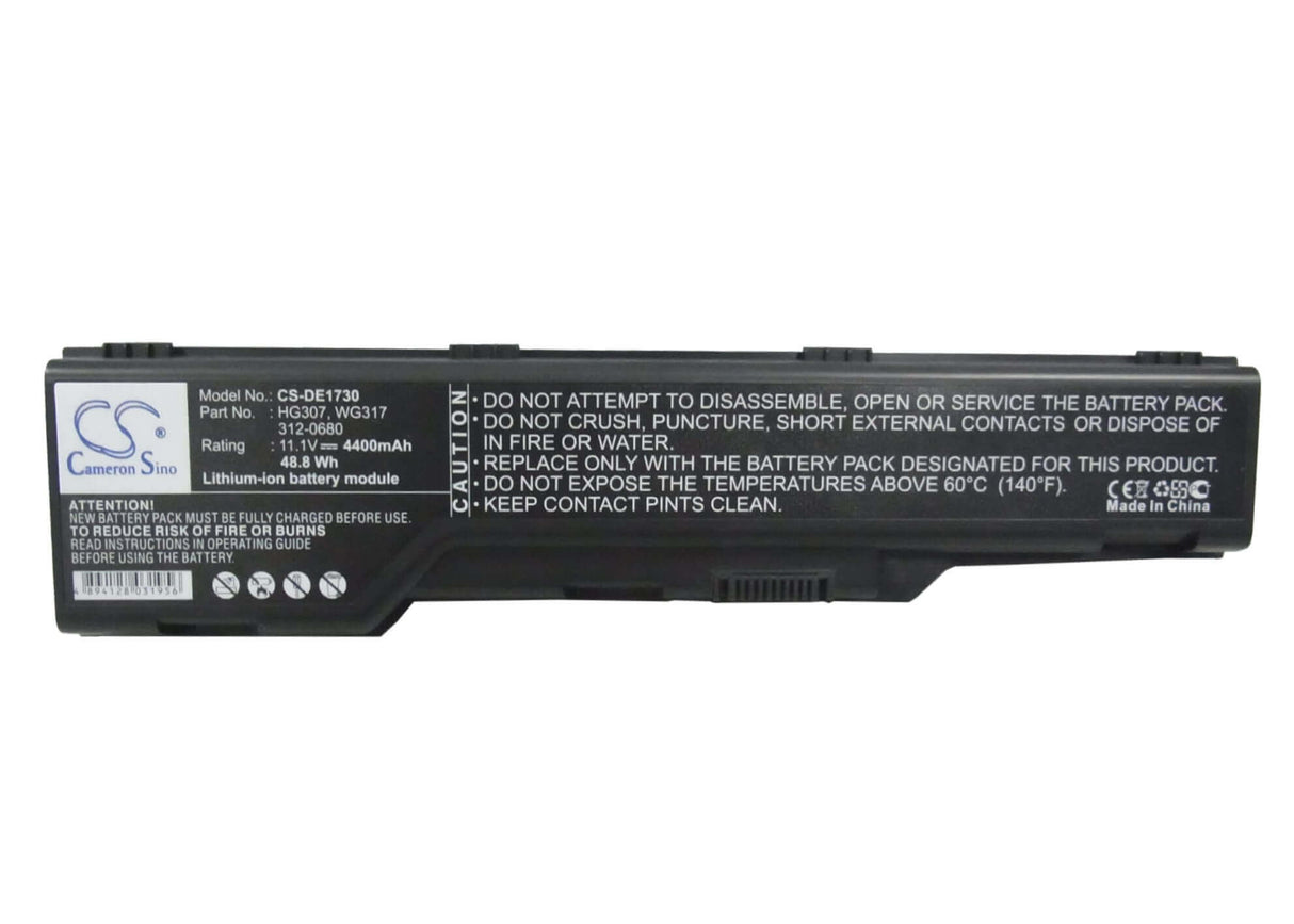 Black Battery For Dell Xps M1730, Xps 1730 11.1v, 4400mah - 48.84wh Notebook, Laptop Cameron Sino Technology Limited (Suspended)