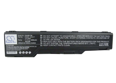 Black Battery For Dell Xps M1730, Xps 1730 11.1v, 4400mah - 48.84wh Notebook, Laptop Cameron Sino Technology Limited (Suspended)