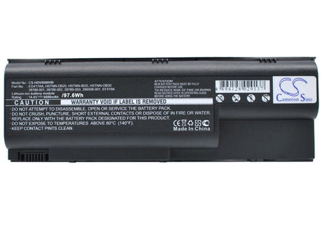 Black Battery For Hp Pavilion Dv8030ea, Pavilion Dv8310tx, Pavilion Dv8336ea 14.4v, 6600mah - 95.04wh Notebook, Laptop Cameron Sino Technology Limited   