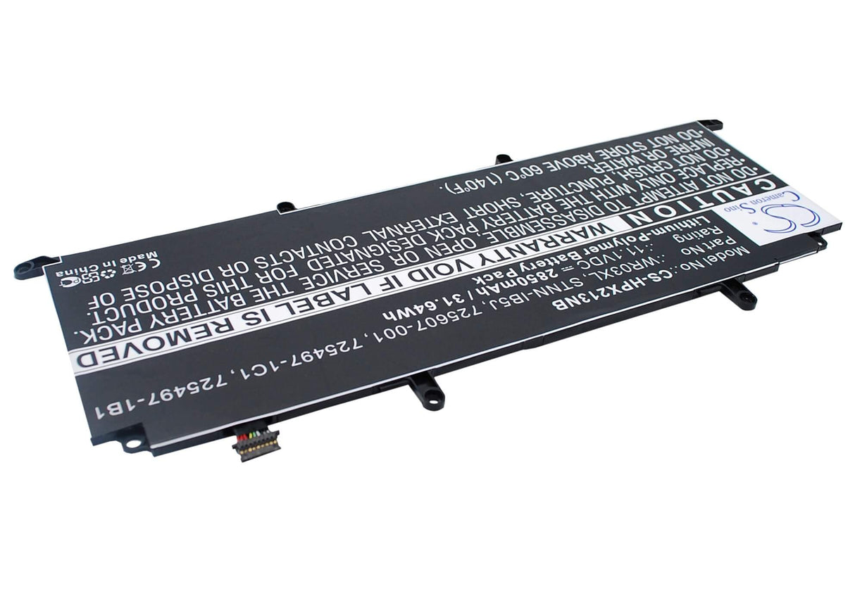 Black Battery For Hp Split X2 13-m000, Tpn-q133 11.1v, 2850mah - 31.64wh Notebook, Laptop Cameron Sino Technology Limited   