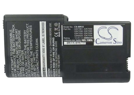 Black Battery For Ibm Thinkpad R32, Thinkpad R40 14.4v, 4400mah - 63.36wh Notebook, Laptop Cameron Sino Technology Limited (Suspended)