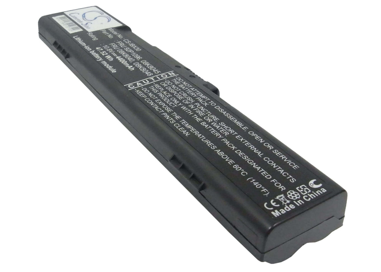 Black Battery For Ibm Thinkpad X30, Thinkpad X31, Thinkpad X32 10.8v, 4400mah - 47.52wh Notebook, Laptop Cameron Sino Technology Limited (Suspended)