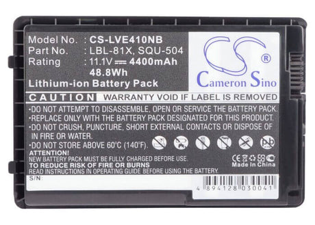 Black Battery For Lenovo 125, 125c, 410 11.1v, 4400mah - 48.84wh Notebook, Laptop Cameron Sino Technology Limited (Suspended)