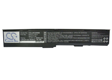 Black Battery For Lenovo E320, V71 14.8v, 4400mah - 65.12wh Notebook, Laptop Cameron Sino Technology Limited (Suspended)   