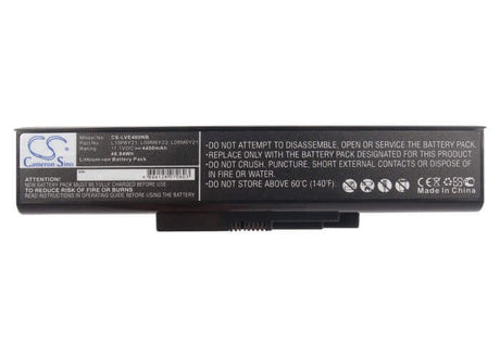 Black Battery For Lenovo E46, E46a, E46g 11.1v, 4400mah - 48.84wh Notebook, Laptop Cameron Sino Technology Limited   