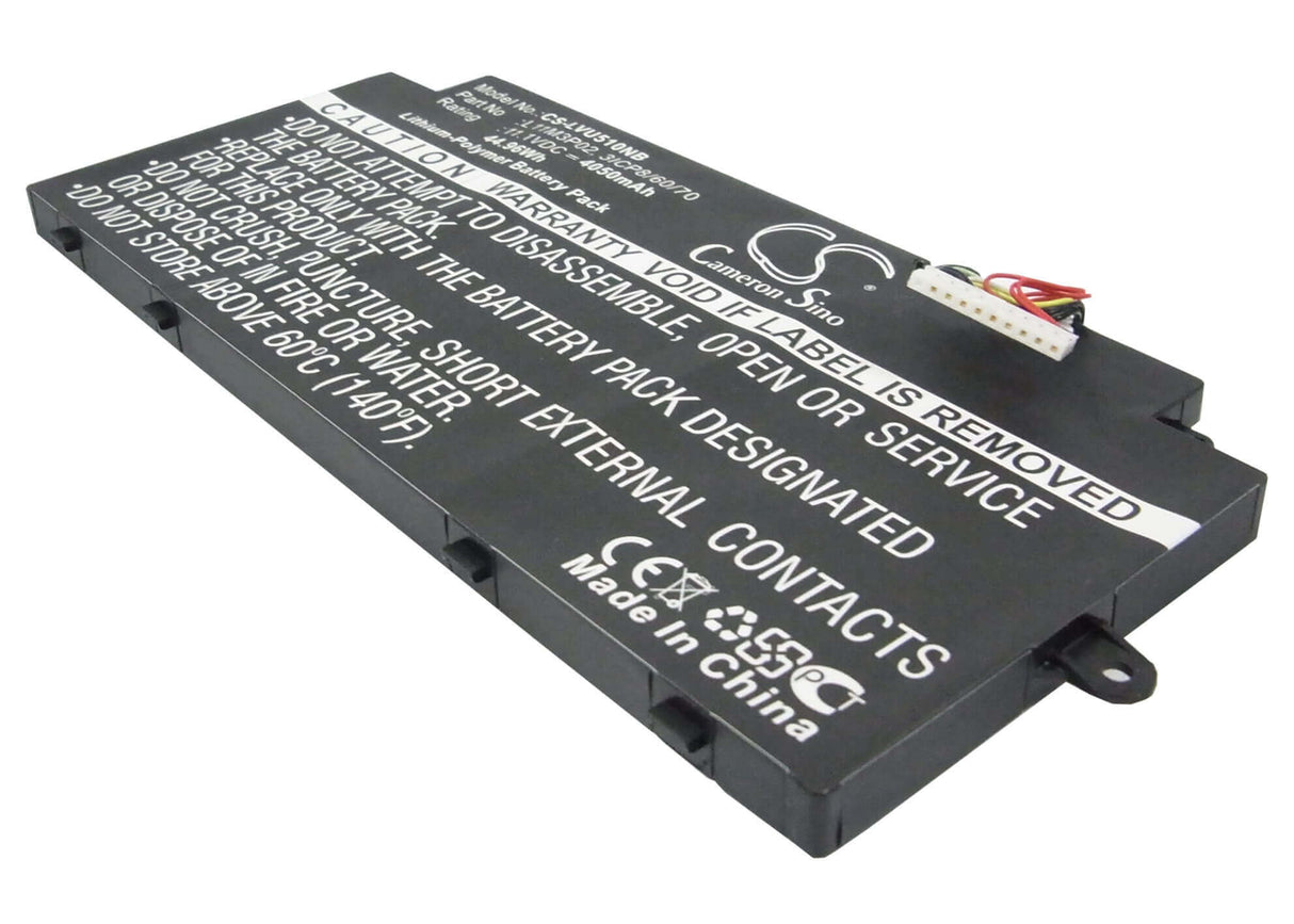 Notebook Battery For Lenovo Ideapad U510, Ideapad U510 59-349348, 11.1v, 4050mah - 44.96wh Notebook, Laptop Cameron Sino Technology Limited