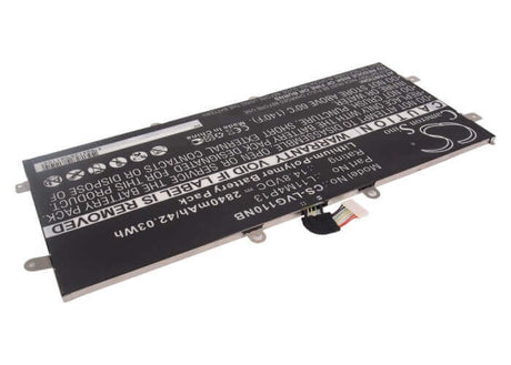 Black Battery For Lenovo Ideapad Yoga 11, Ideapad Yoga 11s 14.8v, 2840mah - 42.03wh Batteries for Electronics Cameron Sino Technology Limited (Suspended)