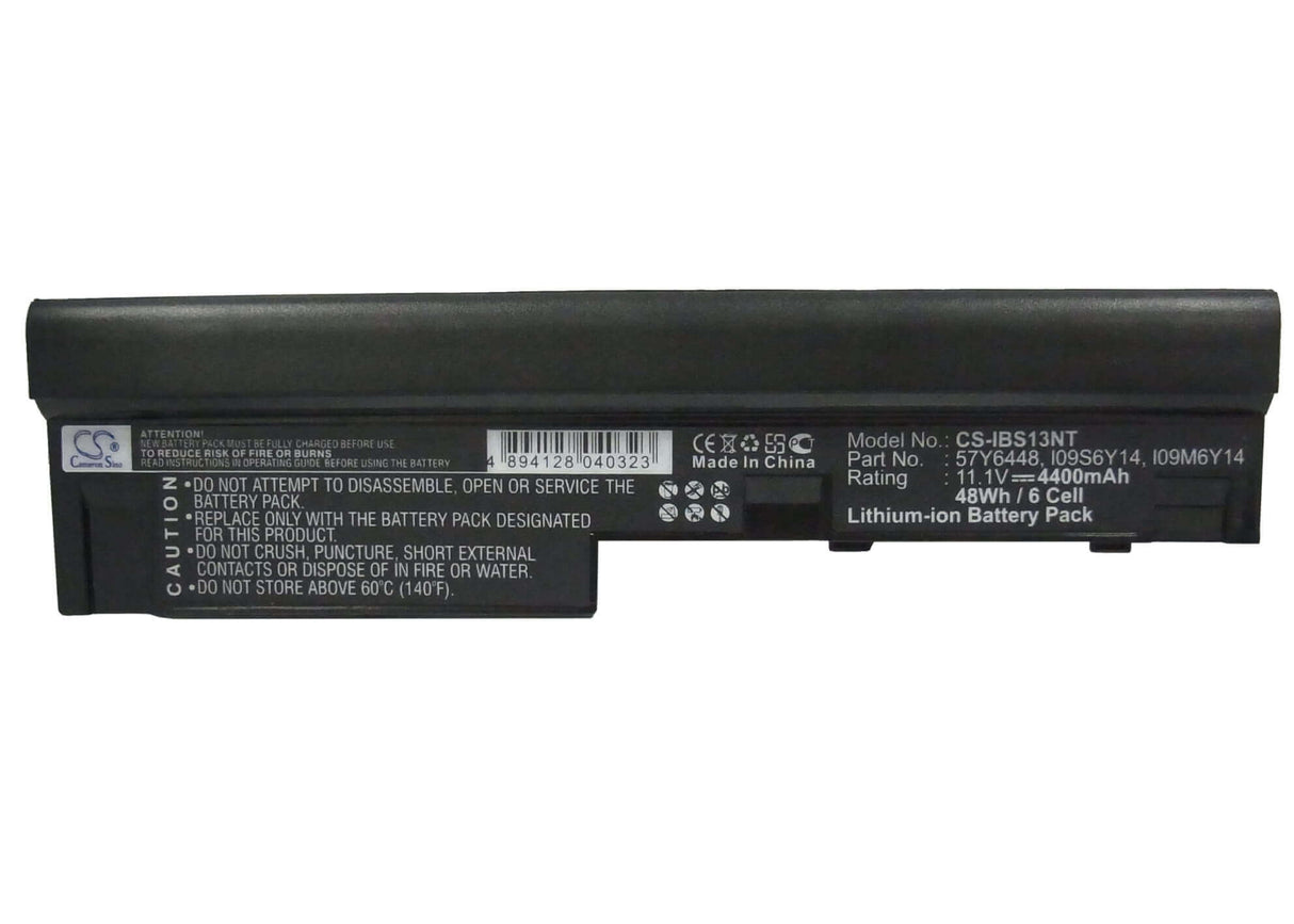 Black Battery For Lenovo Idideapad S10-3, Ideapad S10-3 - 06474cu, Ideapad S10-3 0647 11.1v, 4400mah - 48.84wh Notebook, Laptop Cameron Sino Technology Limited   
