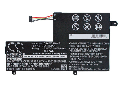 Black Battery For Lenovo S41, S41-70, S41-70am 7.4v, 4050mah - 29.97wh Notebook, Laptop Cameron Sino Technology Limited   