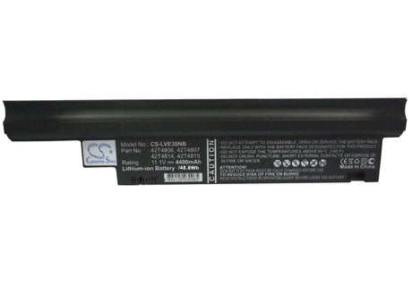 Black Battery For Lenovo Thinkpad Edge 13", Thinkpad Edge E30 11.1v, 4400mah - 48.84wh Notebook, Laptop Cameron Sino Technology Limited (Suspended)