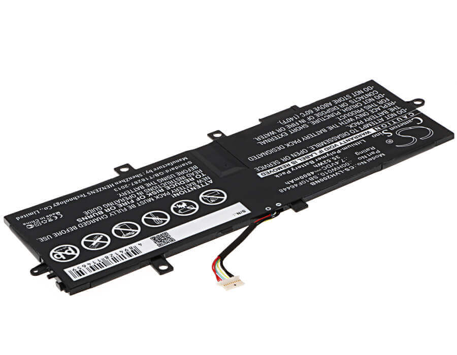 Black Battery For Lenovo Thinkpad Helix 2 7.4v, 4800mah - 35.52wh Notebook, Laptop Cameron Sino Technology Limited   