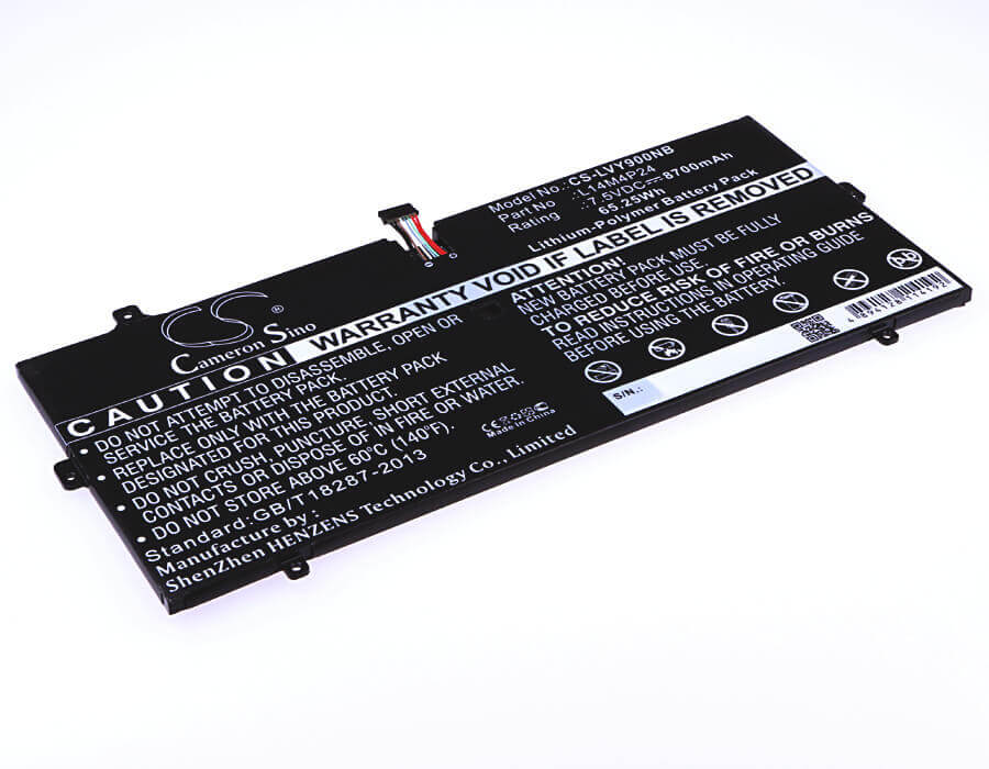 Notebook Battery For Lenovo Yoga 900 7.5v, 8700mah - 65.25wh Notebook, Laptop Cameron Sino Technology Limited