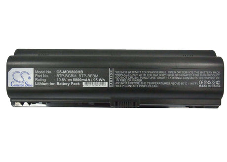 Black Battery For Medion Md96442, Md96559, Md96570 10.8v, 8800mah - 95.04wh Notebook, Laptop Cameron Sino Technology Limited   