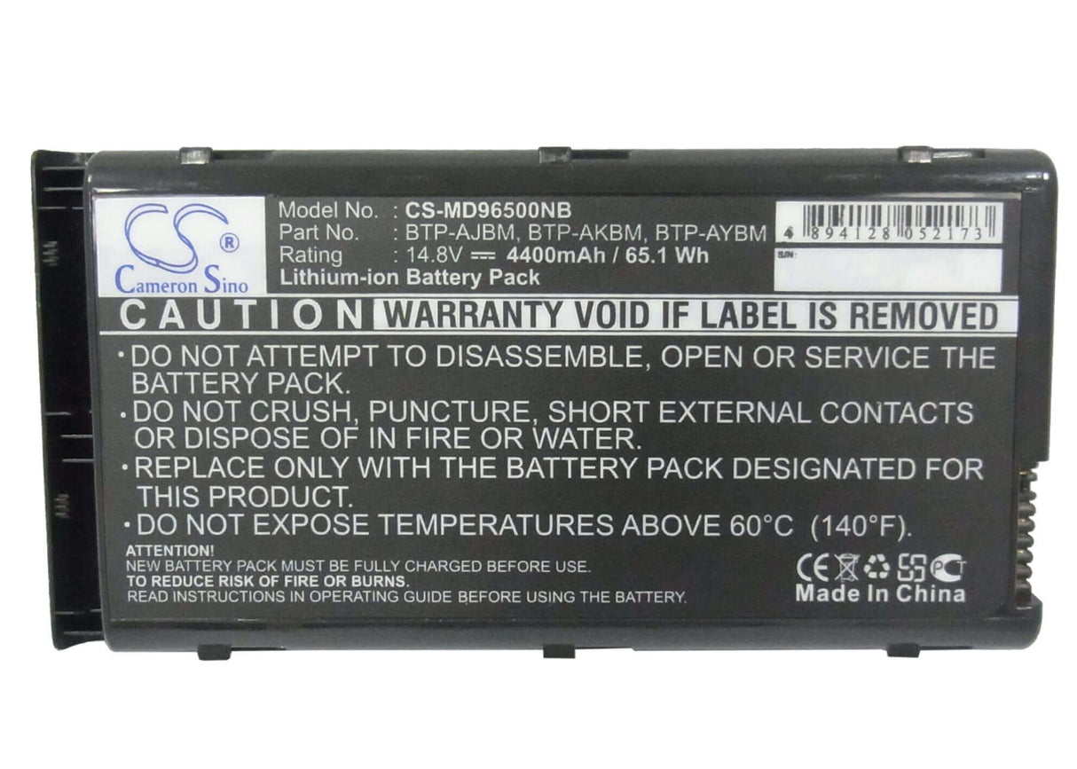 Black Battery For Medion Md96500, Md97500, Md97600 14.4v, 4400mah - 63.36wh Notebook, Laptop Cameron Sino Technology Limited (Suspended)   