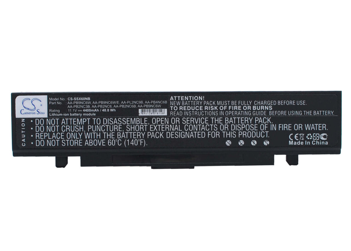 Black Battery For Samsung M60 Aura T5450 Chartiz, M60 Aura T7500 Calipa, M60 Aura T7500 Cruza 11.1v, 4400mah - 48.84wh Notebook, Laptop Cameron Sino Technology Limited   