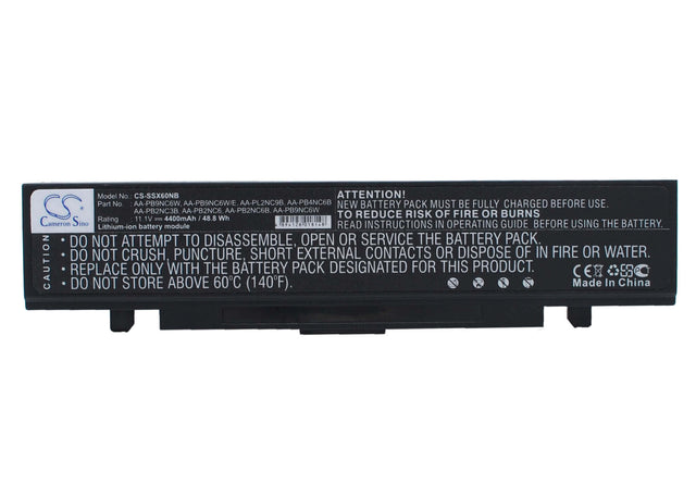 Black Battery For Samsung M60 Aura T5450 Chartiz, M60 Aura T7500 Calipa, M60 Aura T7500 Cruza 11.1v, 4400mah - 48.84wh Notebook, Laptop Cameron Sino Technology Limited   