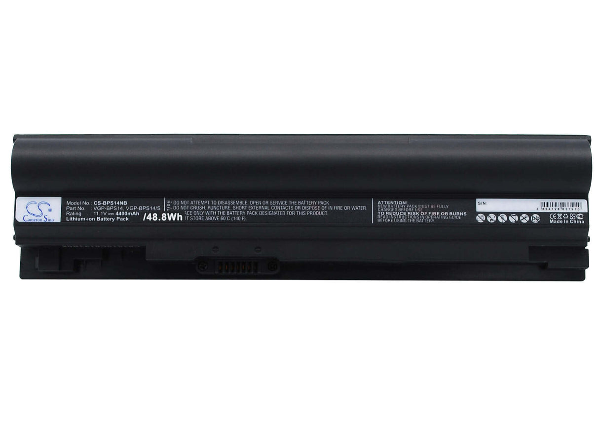 Black Battery For Sony Vaio Vgn-tt11m, Vaio Vgn-tt13/n, Vaio Vgn-tt190ein 11.1v, 4400mah - 48.84wh Batteries for Electronics Cameron Sino Technology Limited (Suspended)
