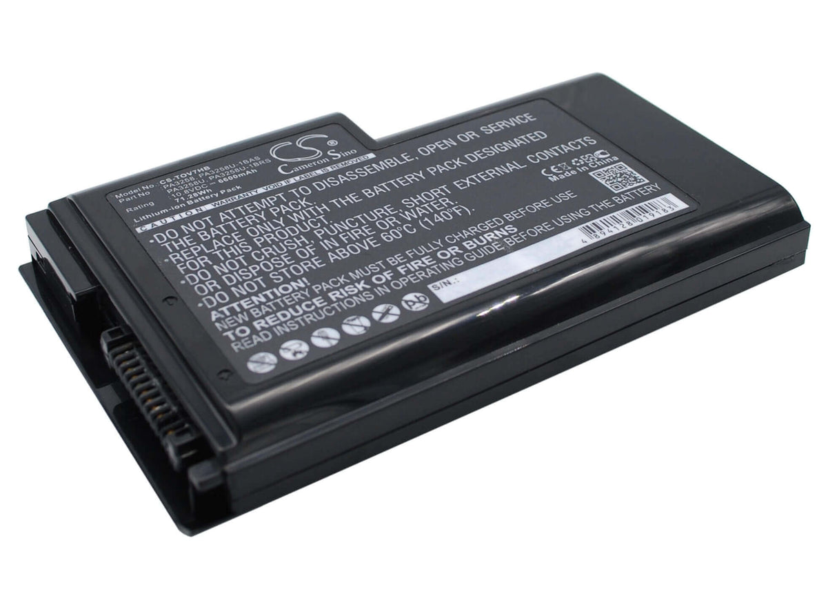 Black Battery For Toshiba Dynabook V7, Satellite Pro 6300, Satellite Pro M10 10.8v, 6600mah - 71.28wh Notebook, Laptop Cameron Sino Technology Limited (Suspended)