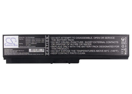 Black Battery For Toshiba Equium U400-124, Equium U400-145, Equium U400-146 10.8v, 4400mah - 47.52wh Notebook, Laptop Cameron Sino Technology Limited (Suspended)   