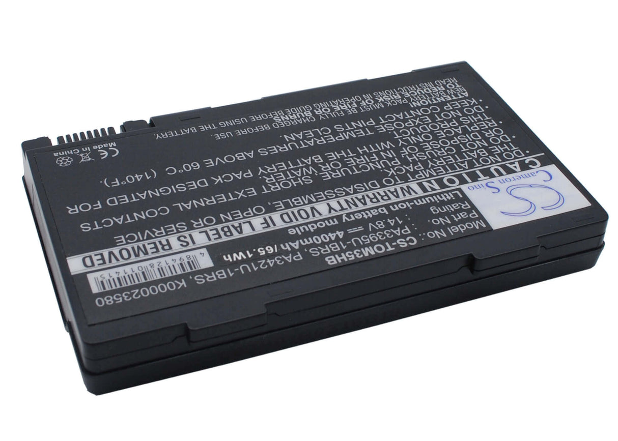 Black Battery For Toshiba Satellite M30x, Satellite M30x-104, Satellite M30x-105 14.8v, 4400mah - 65.12wh Notebook, Laptop Cameron Sino Technology Limited   