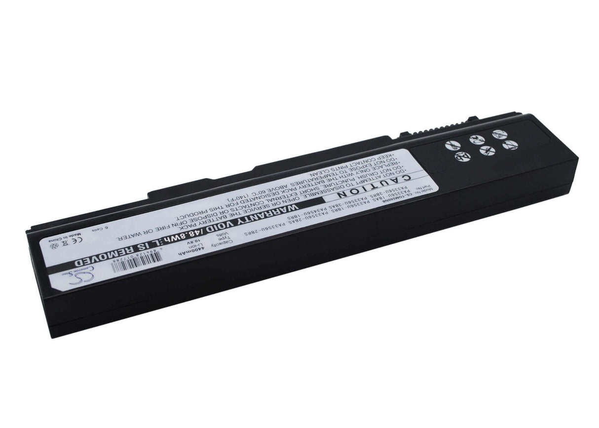Black Battery For Toshiba Tecra A3x-165, Tecra M9-12r, Dynabook Qosmio F20 10.8v, 4400mah - 47.52wh Notebook, Laptop Cameron Sino Technology Limited   