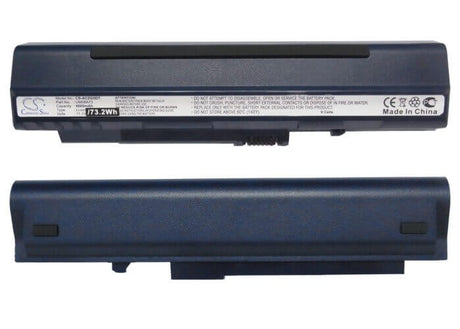 Blue Battery For Acer Aspire One, Aspire One A110-1295, Aspire One A110-1545 11.1v, 4400mah - 48.84wh Notebook, Laptop Cameron Sino Technology Limited   