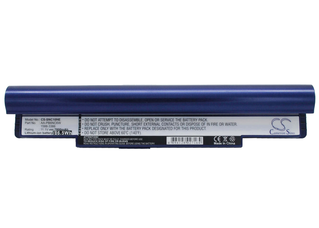 Blue Battery For Samsung Np-nc10, Np-nc10-ka03cn, Np-nc10-ka02uk 11.1v, 7800mah - 86.58wh Notebook, Laptop Cameron Sino Technology Limited   