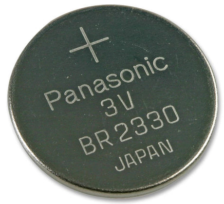 Br2330 3.0 Volt Lithium Battery coin cell replacement Coin Cell Batteries Panasonic   