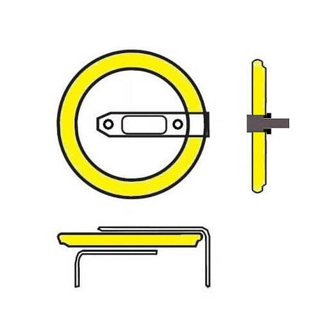 Button Battery - Br-1632-1hf, Br-1632/1hf, Br1632-1hf 3v, 120 Mah - 0.36wh Coin Cell Batteries Panasonic   