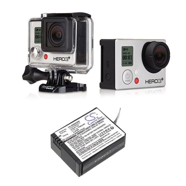 Camera Battery For Gopro Hd Hero3 Black Edition, 3.7v, 1180mah - 4.37wh Camera Cameron Sino Technology Limited (Camera)