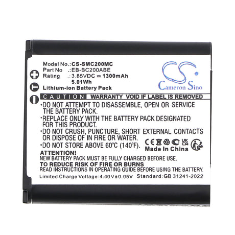 Camera Battery For Samsung, Gear 360, Sm-c200 3.85v, 1100mah - 4.24wh Camera Cameron Sino Technology Limited (Camera)