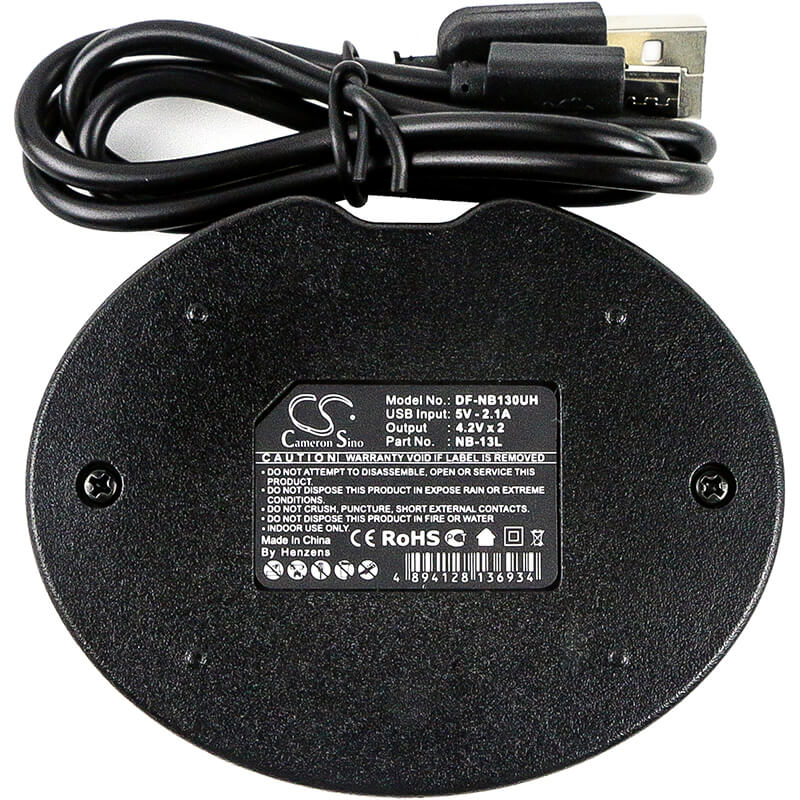 Canon Cb-2lh, Cb-2lht, Nb-13l Camera Charger Camera Charger Cameron Sino Technology Limited (Camera)