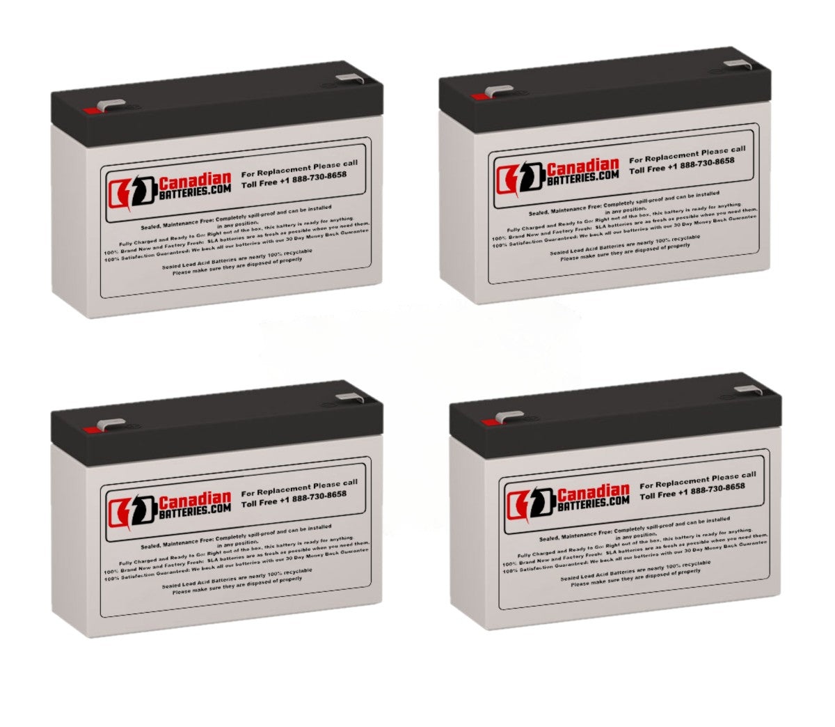 APC RBC34 Replacement Battery Kit for SUA1000RM1U – 4 x 6V 7Ah AGM UPS Batteries CB Range