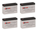 APC RBC34 Replacement Battery Kit for SUA1000RM1U – 4 x 6V 7Ah AGM UPS Batteries CB Range